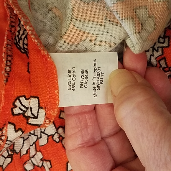 J Crew Linen Blend Paisley Shorts - Picture 5 of 6